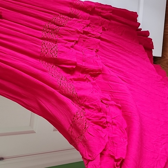 🆕 FREE PEOPLE Santa Maria Maxi XL Love Potion bright pink - Picture 8 of 16